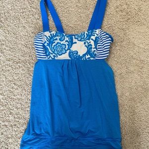 Blue and Ivory Lululemon Tank